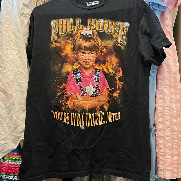 Medium Full House Tee Shirt Black - Picture 1 of 3